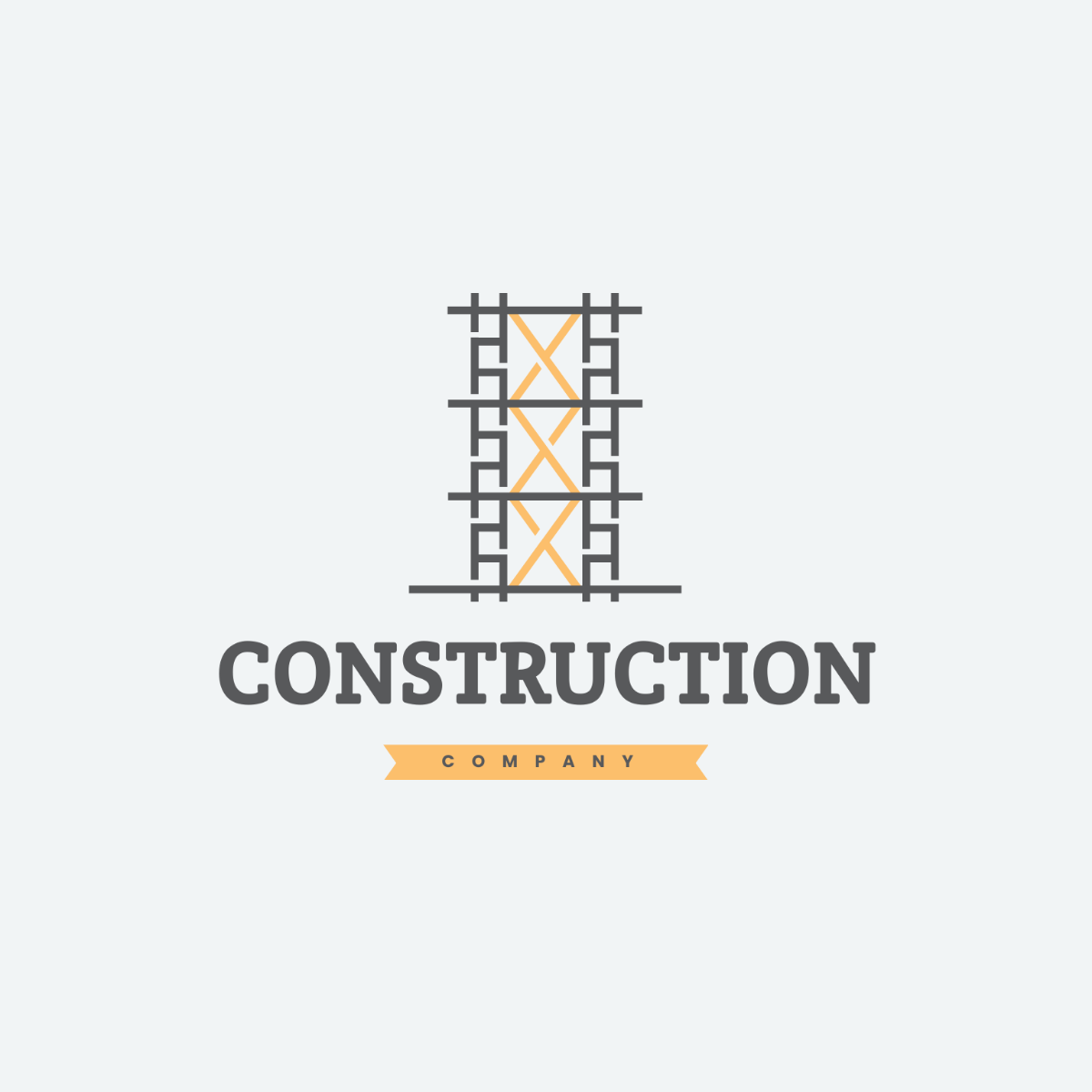 Construction Scaffolding Logo Template