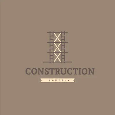 Free Construction Scaffolding Logo Template to Edit Online