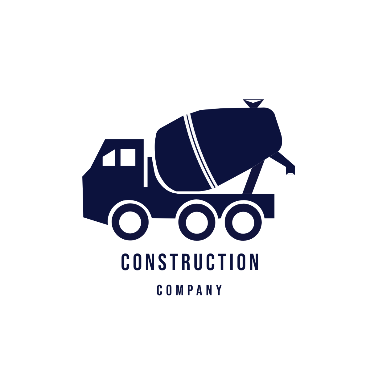 Free Construction  Cement Mixer Logo Template