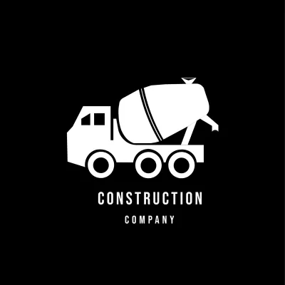 Free Construction  Cement Mixer Logo Template to Edit Online