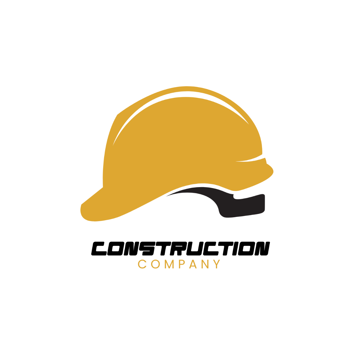 Construction Helmet Logo Template