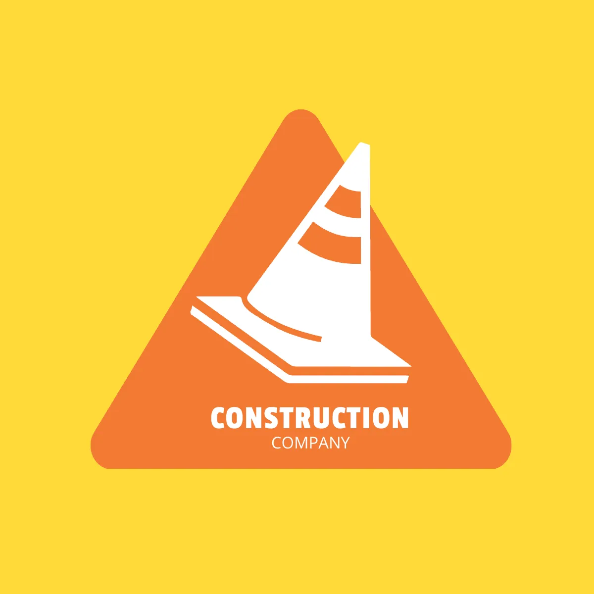 Free Construction Traffic Cone Logo Template to Edit Online