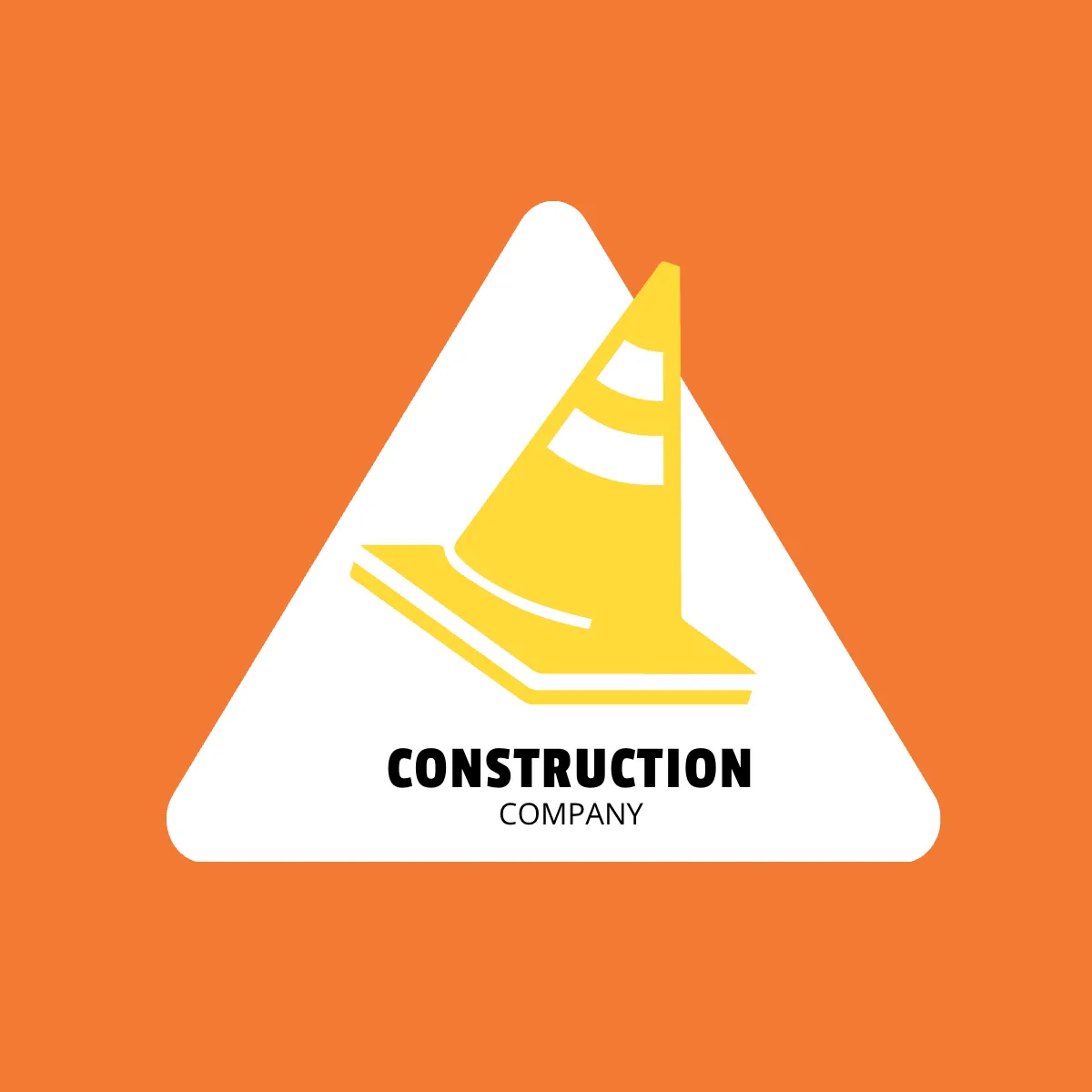 Free Construction Traffic Cone Logo Template to Edit Online