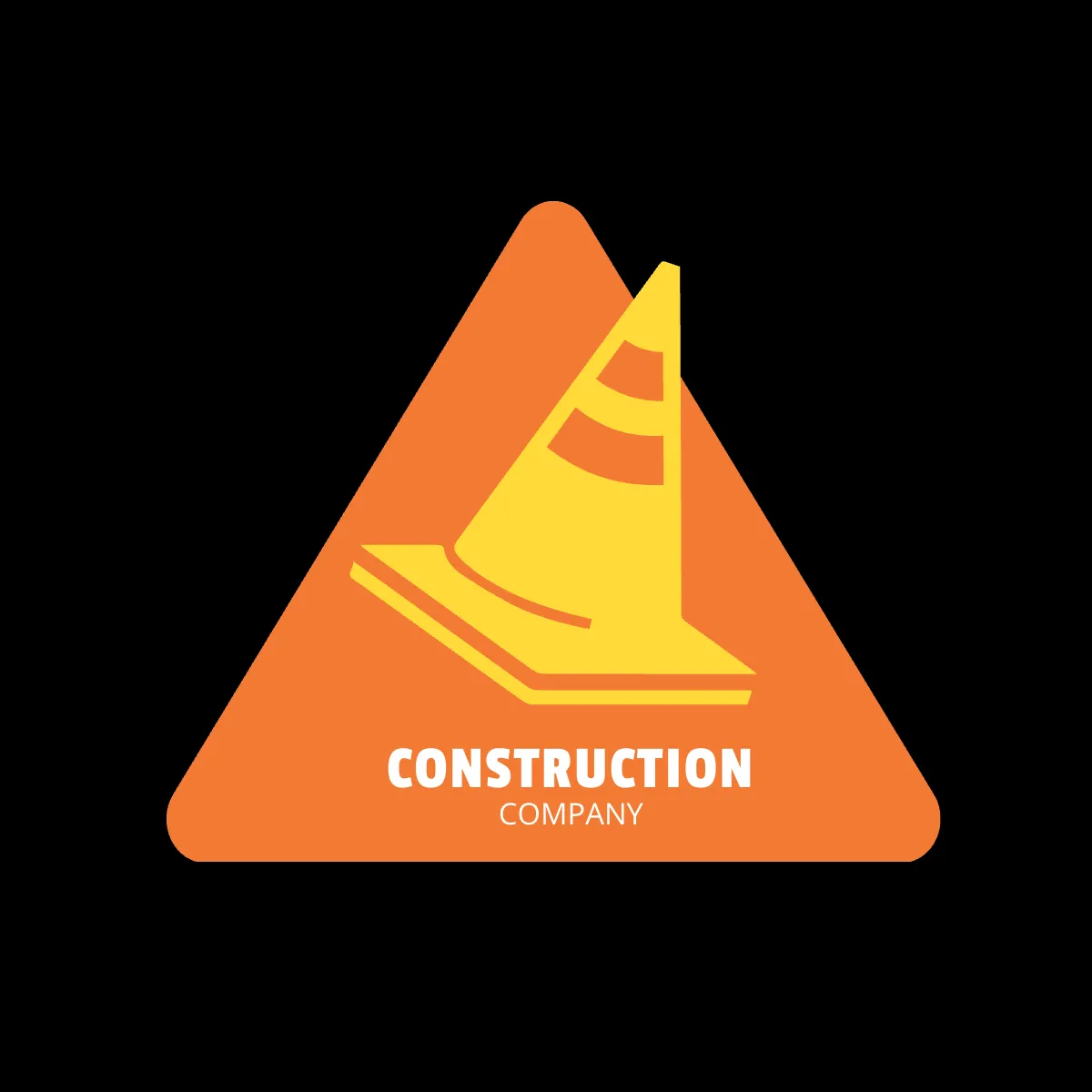 Free Construction Traffic Cone Logo Template to Edit Online
