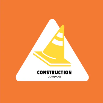 Free Construction Traffic Cone Logo Template to Edit Online