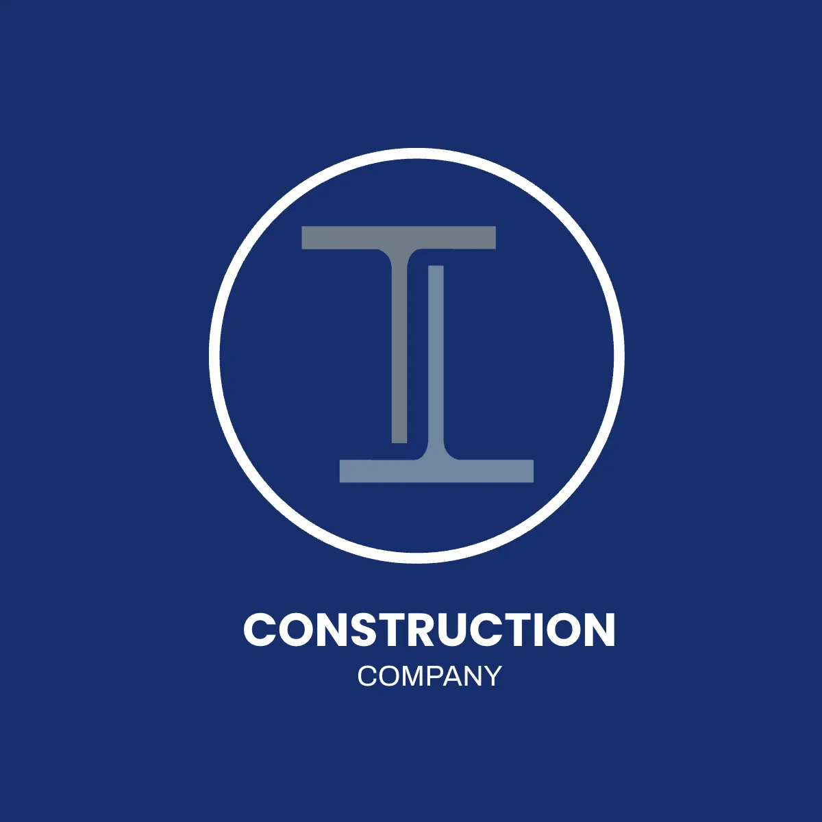 Free Construction Steel Structure Logo Template to Edit Online