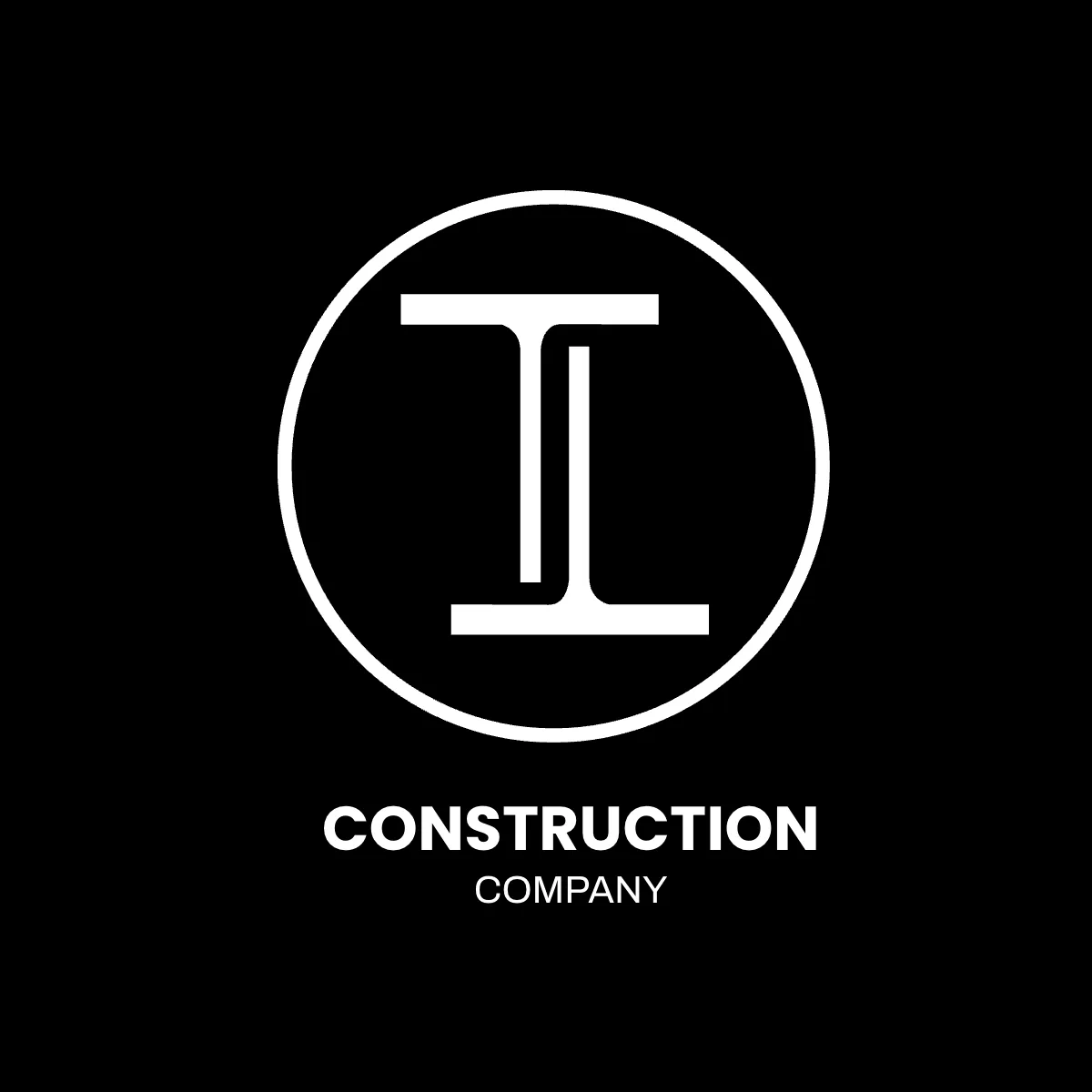 Free Construction Steel Structure Logo Template to Edit Online