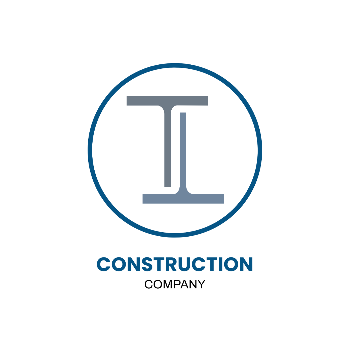 Construction Steel Structure Logo Template
