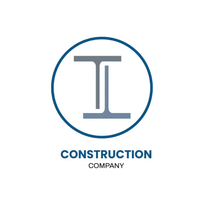 Free Construction Steel Structure Logo Template to Edit Online