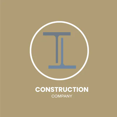 Free Construction Steel Structure Logo Template to Edit Online