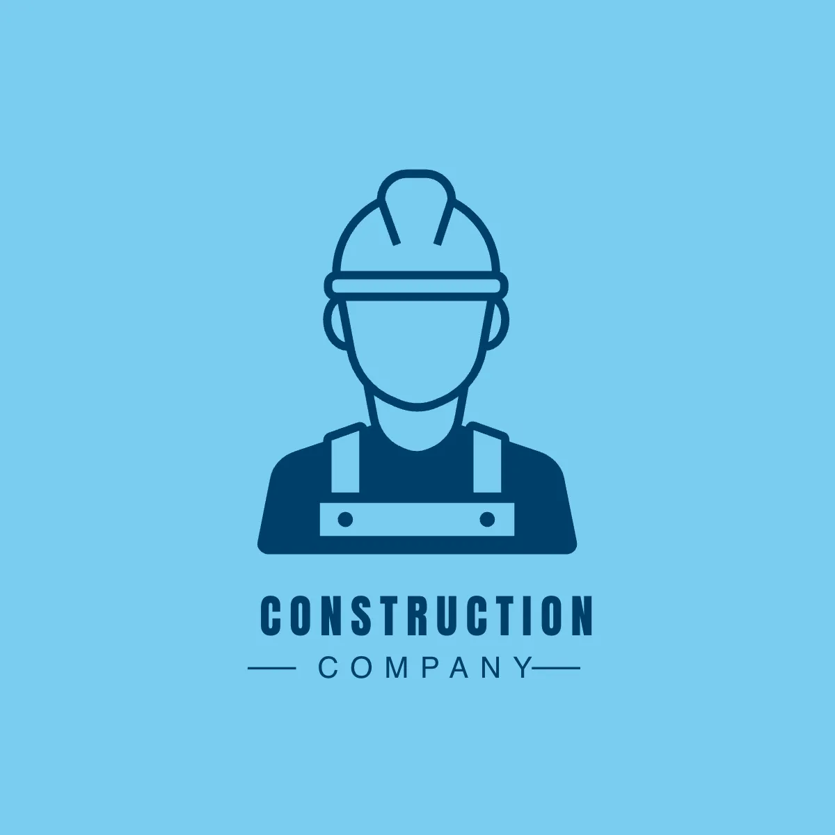 Free Construction Worker Logo Template to Edit Online