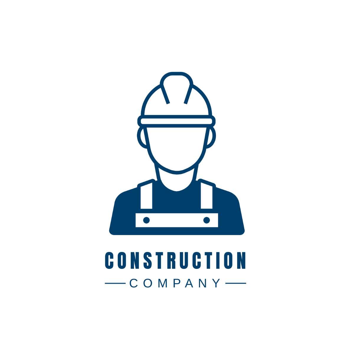 Construction Worker Logo Template