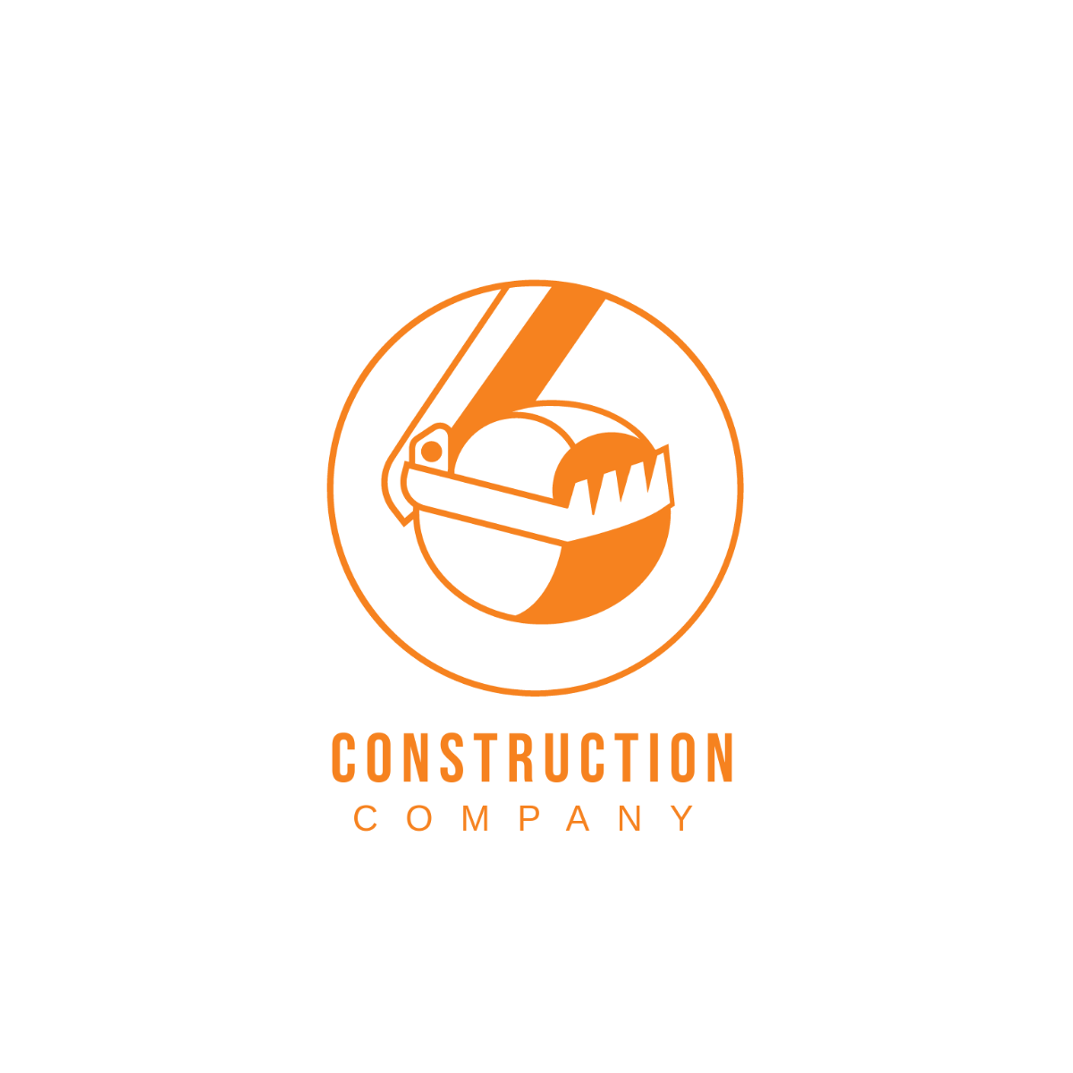 Construction  Excavator Logo