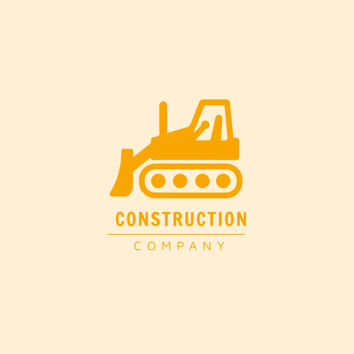 Free Construction  Bulldozer Logo Template to Edit Online