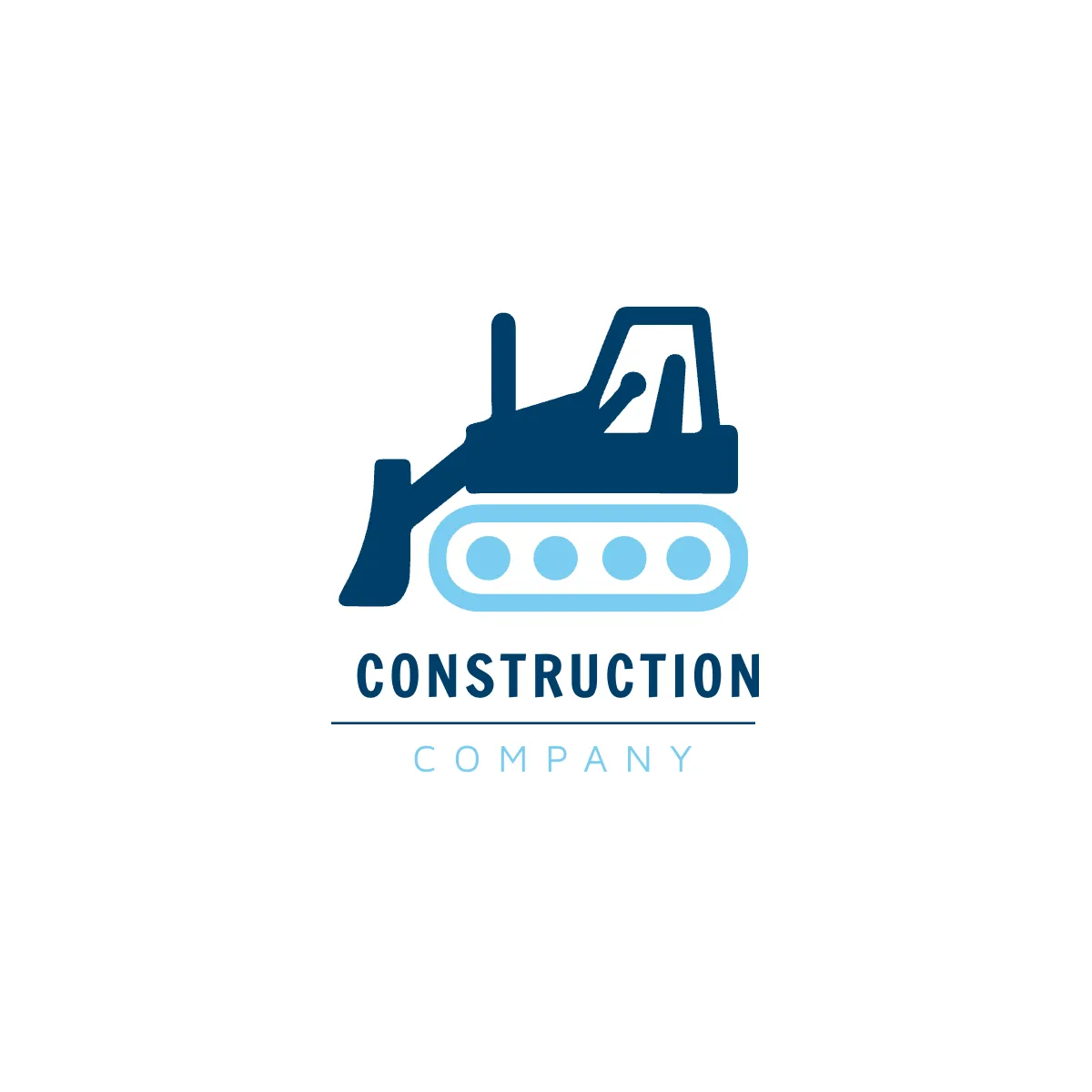 Free Construction  Bulldozer Logo Template to Edit Online