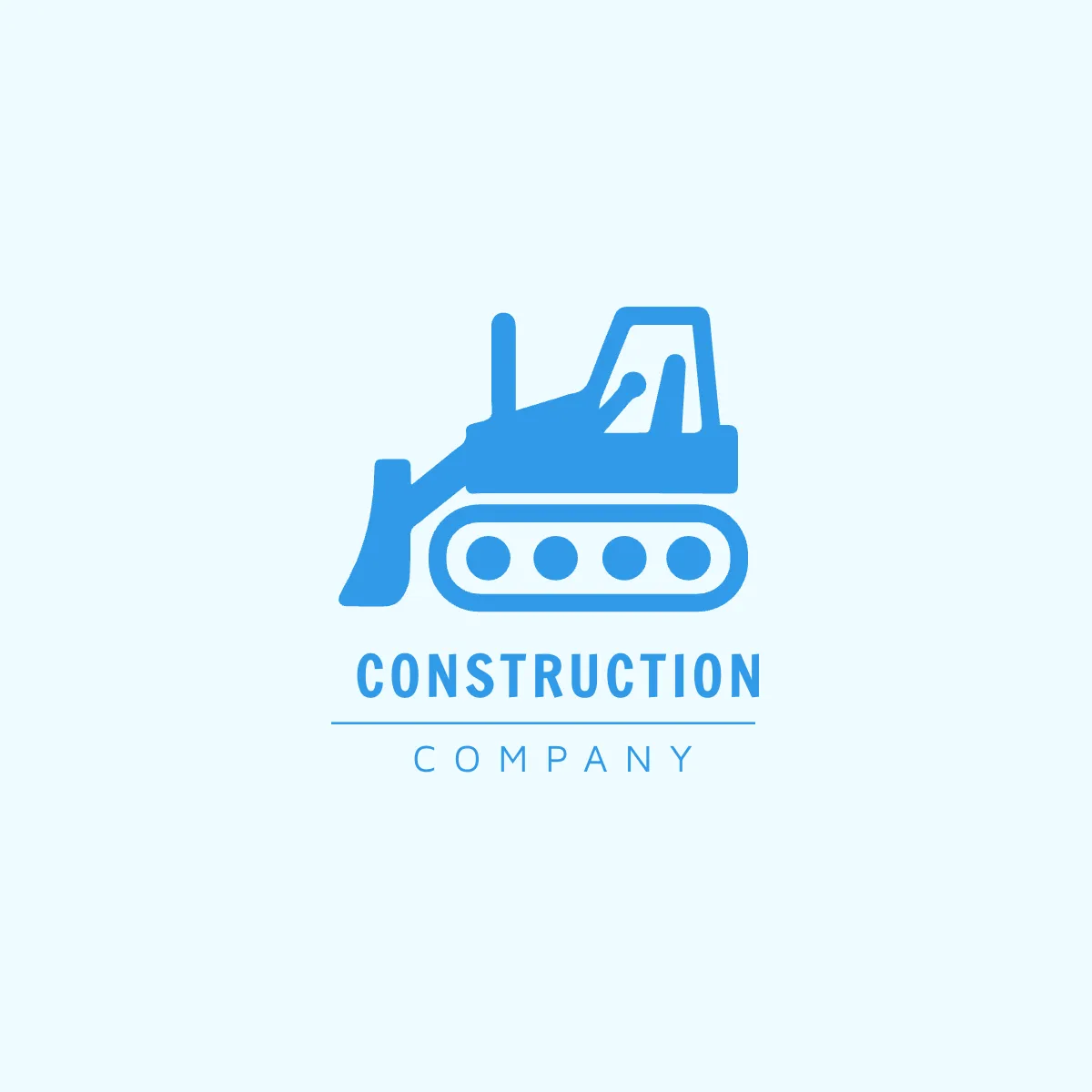 Free Construction  Bulldozer Logo Template to Edit Online