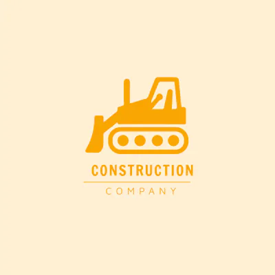 Free Construction  Bulldozer Logo Template to Edit Online