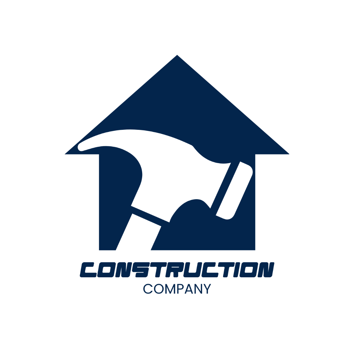 Construction Hammer Logo Template