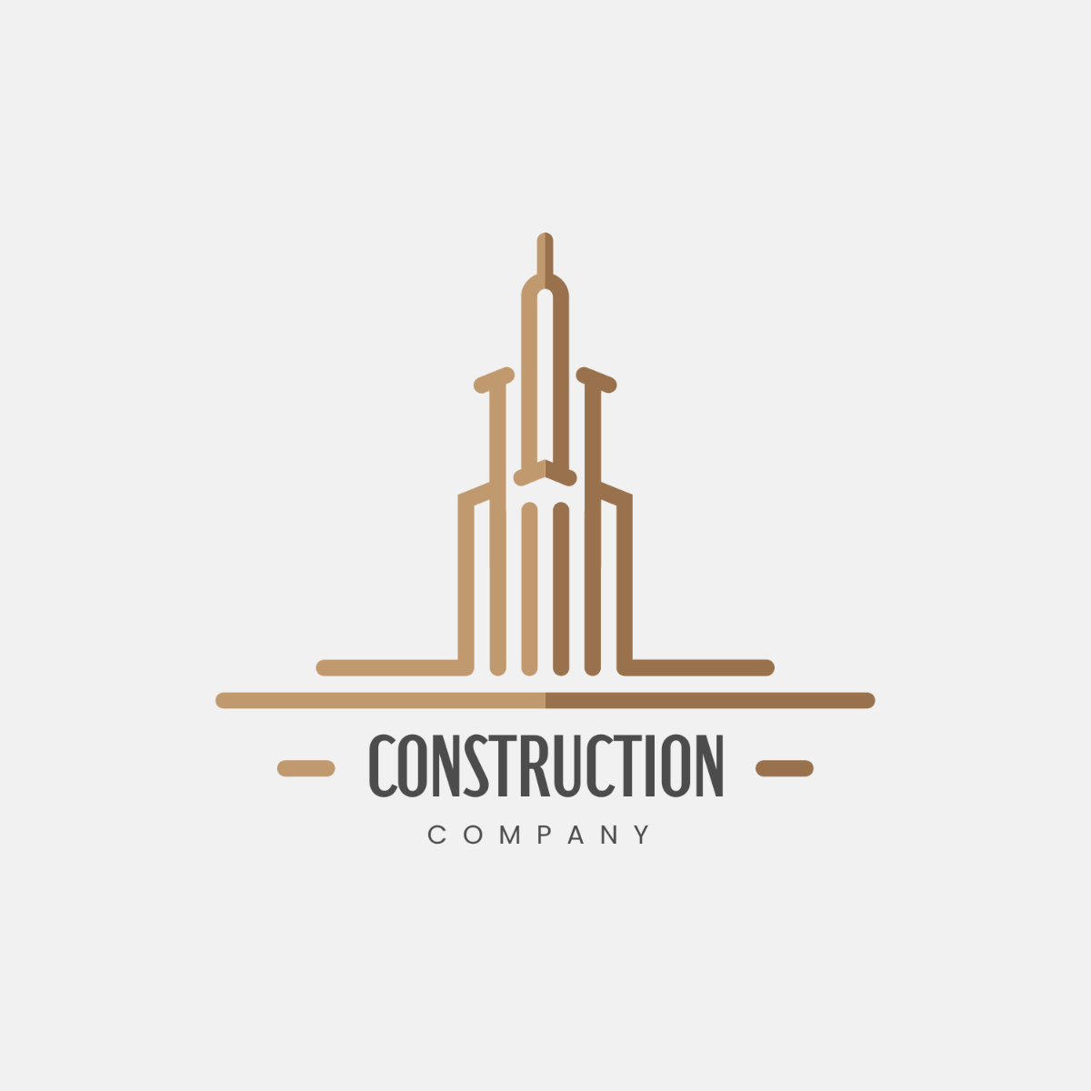 Free Construction Skyscraper Logo Template