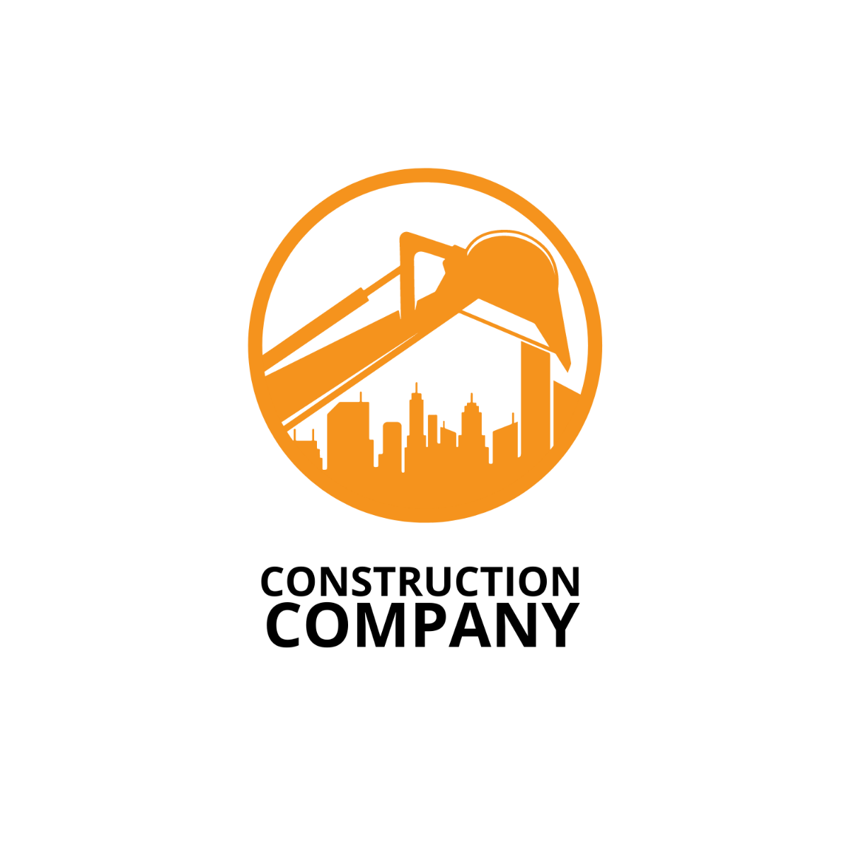 Free Construction  Demolition Logo Template