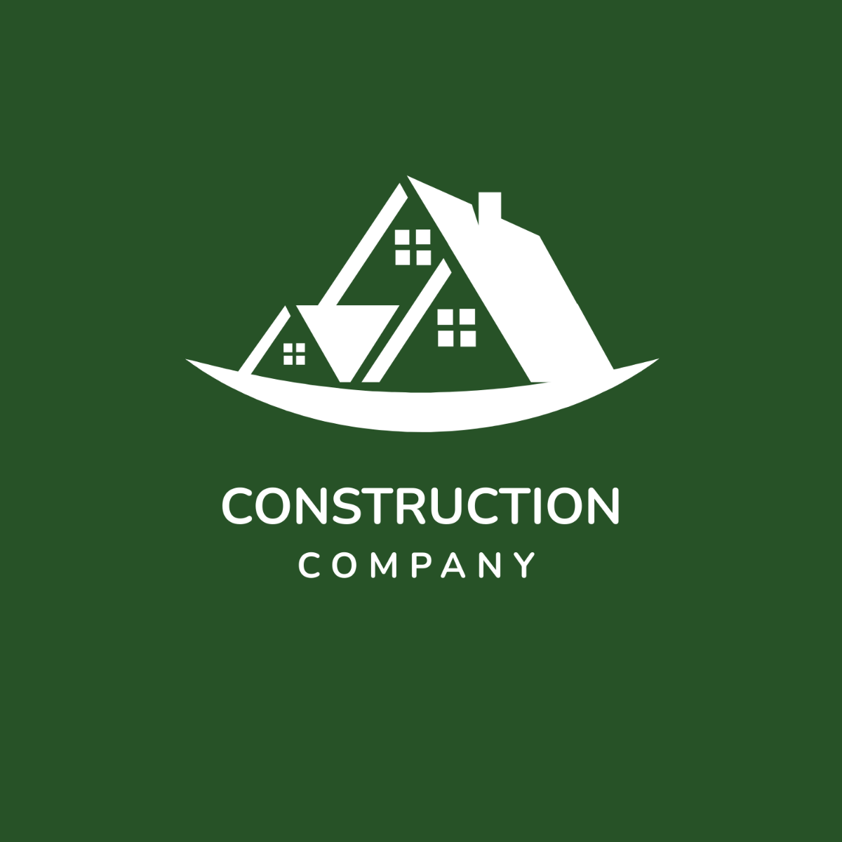 Free Construction Roof Logo Template
