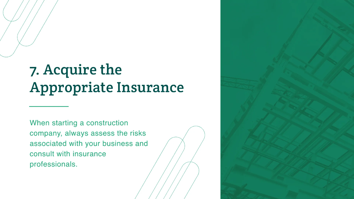 Free Construction Pitchdeck Template to Edit Online