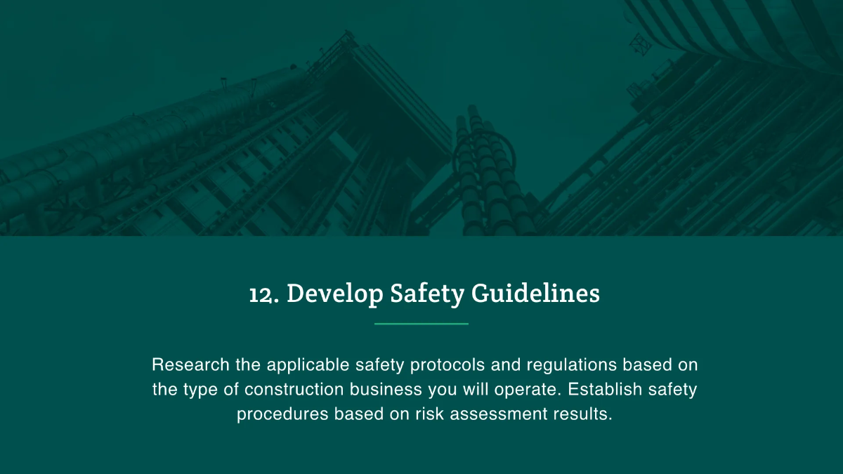 Free Construction Pitchdeck Template to Edit Online