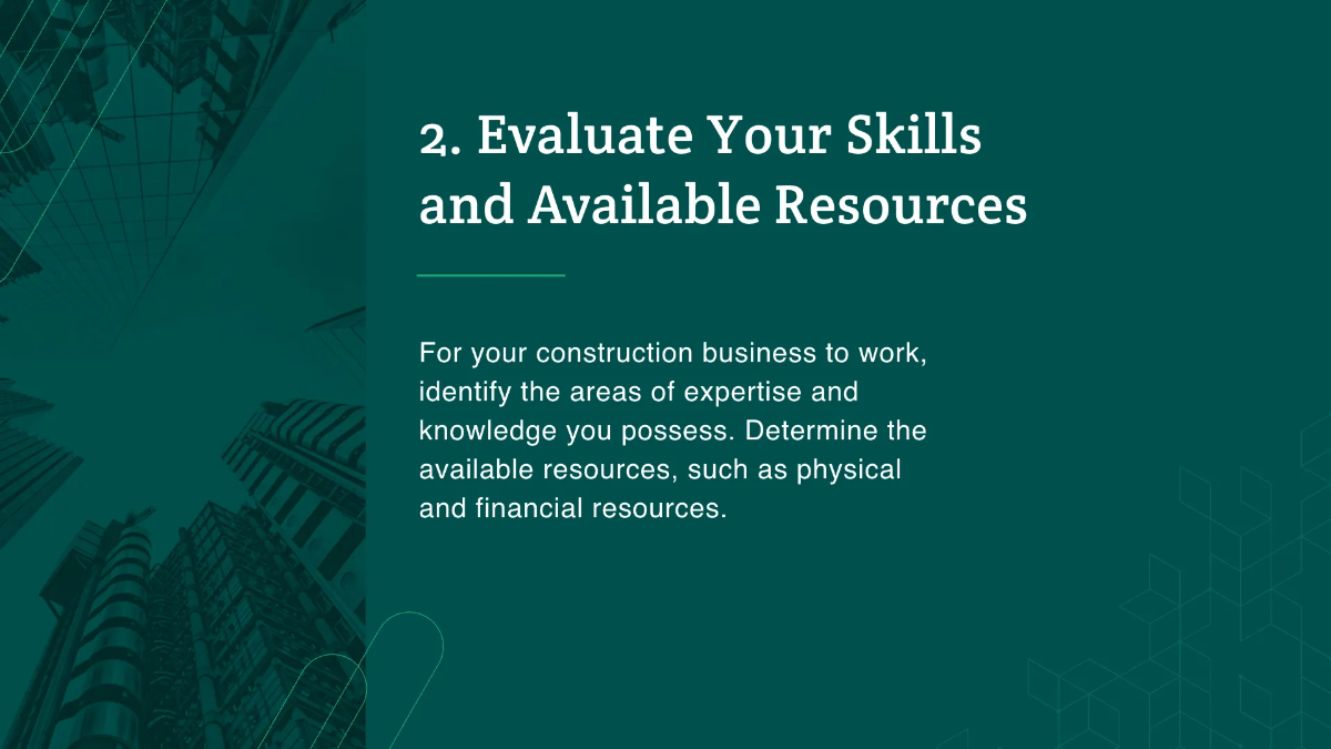 Free Construction Pitchdeck Template to Edit Online