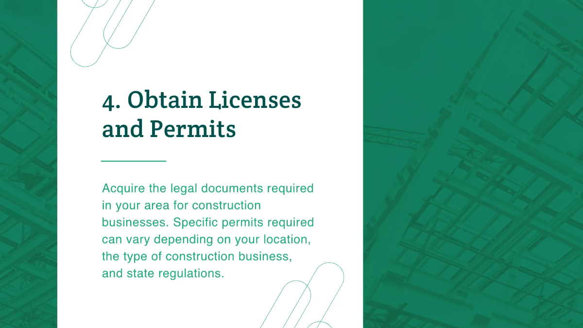 Free Construction Pitchdeck Template to Edit Online