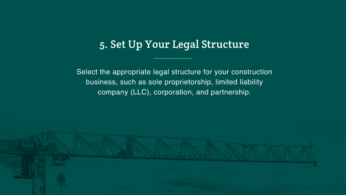 Free Construction Pitchdeck Template to Edit Online