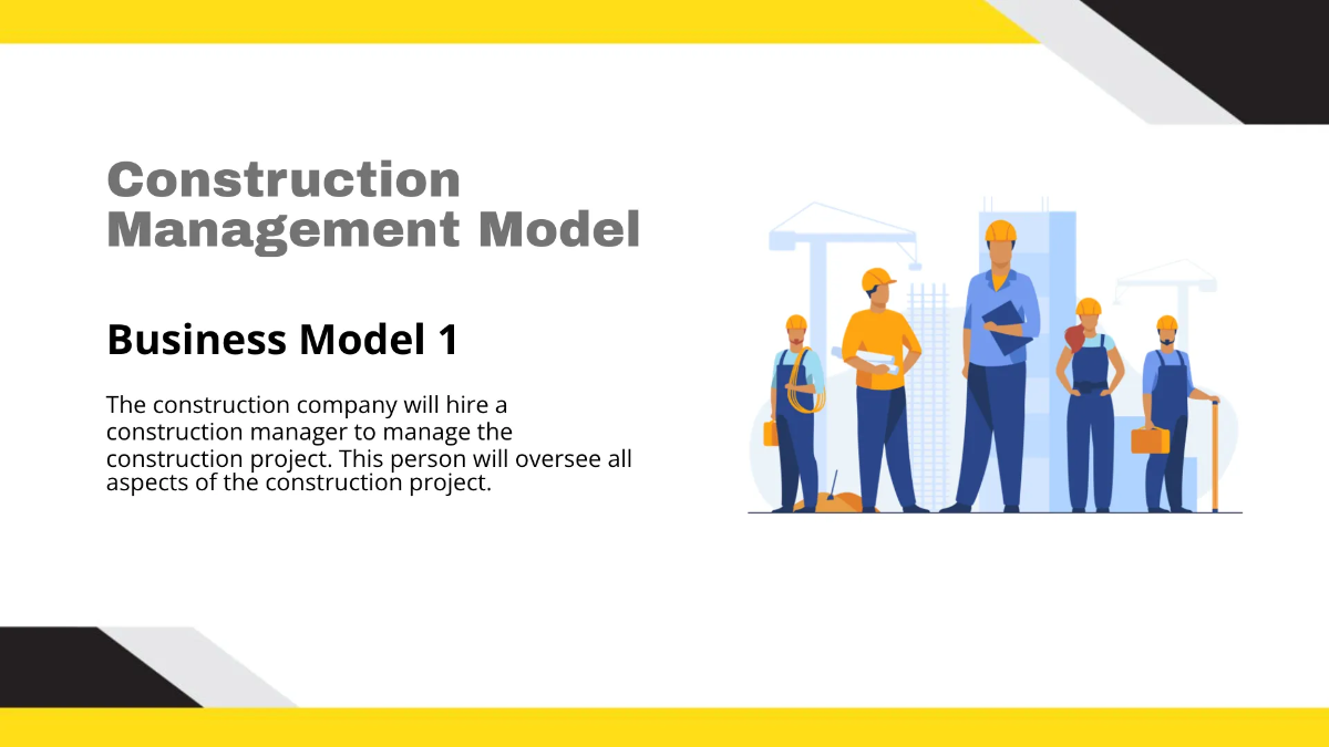 Free Construction Business Model Template to Edit Online