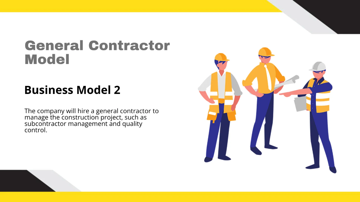 Free Construction Business Model Template to Edit Online