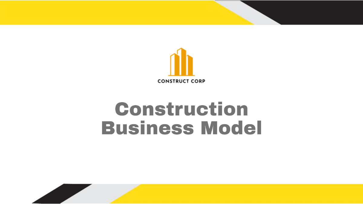 Construction Business Model Template