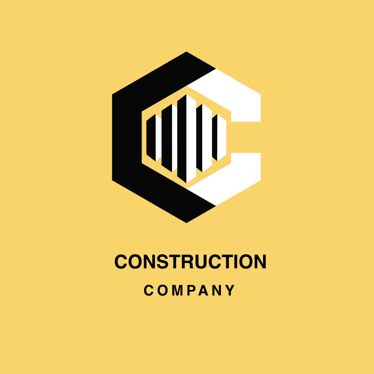 Free Creative Construction Logo Design Template to Edit Online