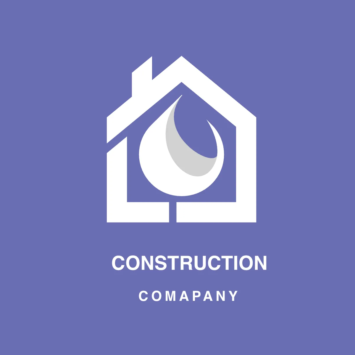 Free House Water Construction Logo Template to Edit Online