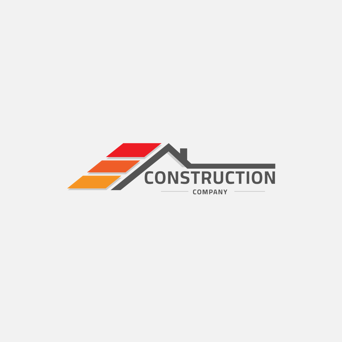 Siding and Roofing Construction Company Logo Template