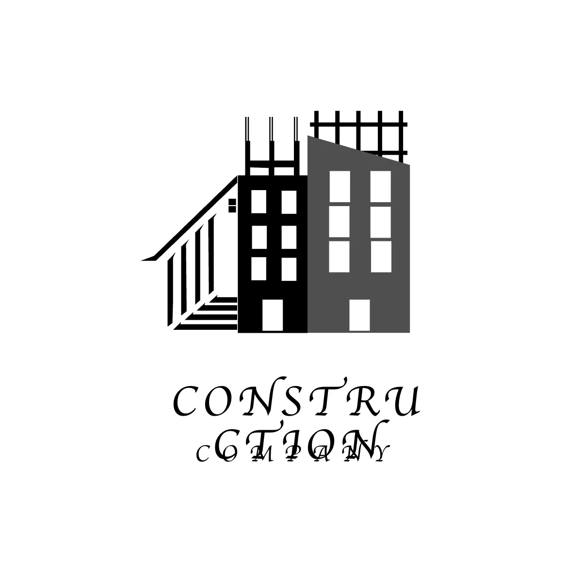 Free Modern Construction Logo Design Template to Edit Online