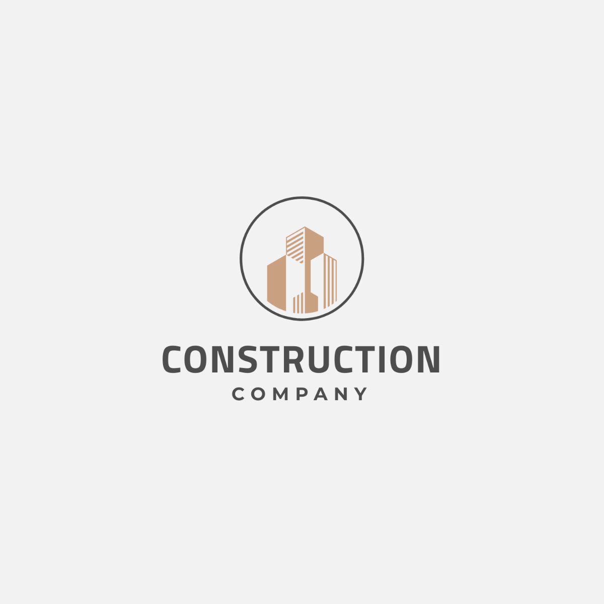 Construction Work Logo Template