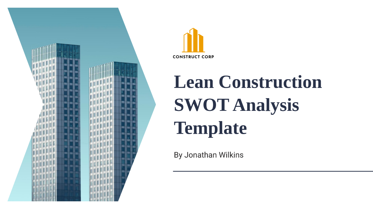 Lean Construction Swot Analysis Template
