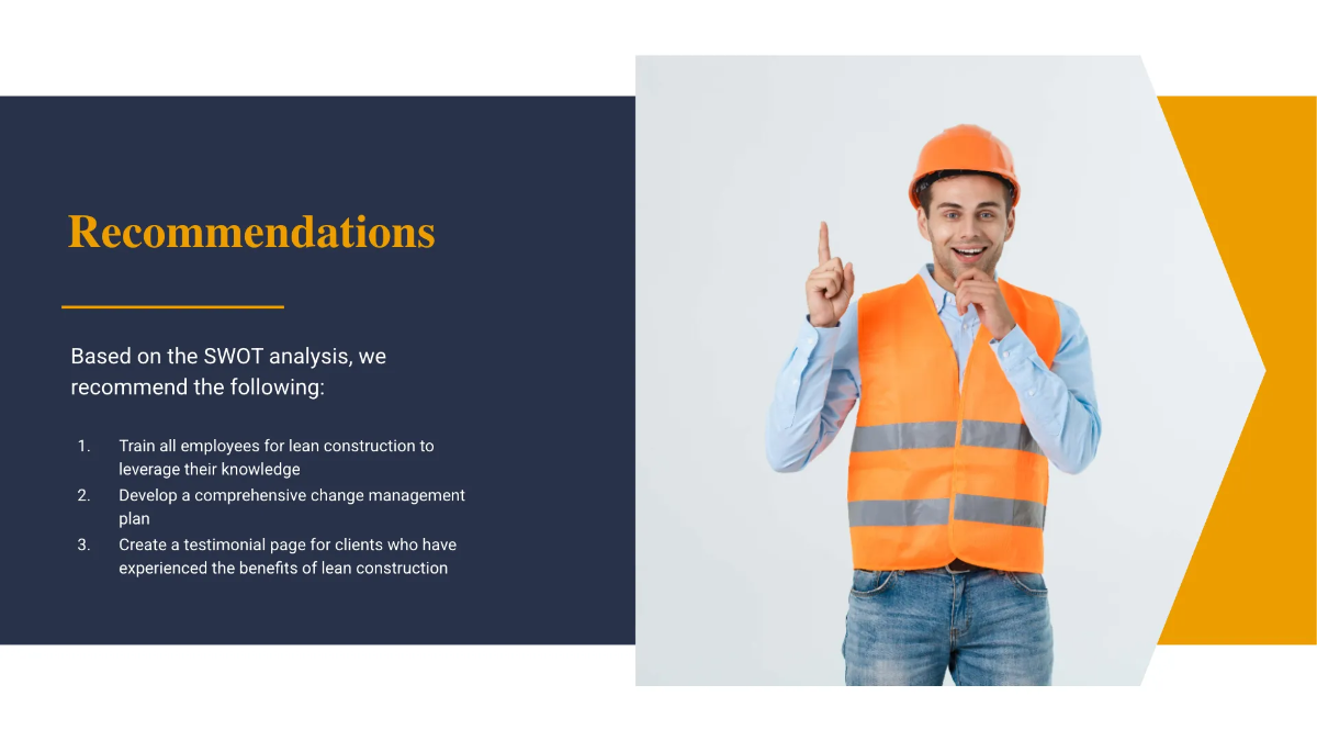 Free Lean Construction Swot Analysis Template to Edit Online