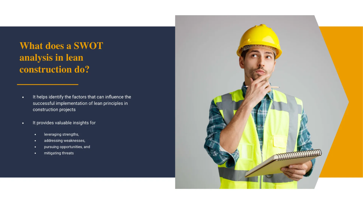 Free Lean Construction Swot Analysis Template to Edit Online