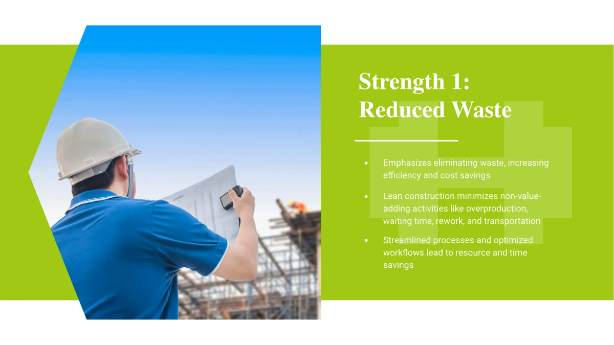 Free Lean Construction Swot Analysis Template to Edit Online