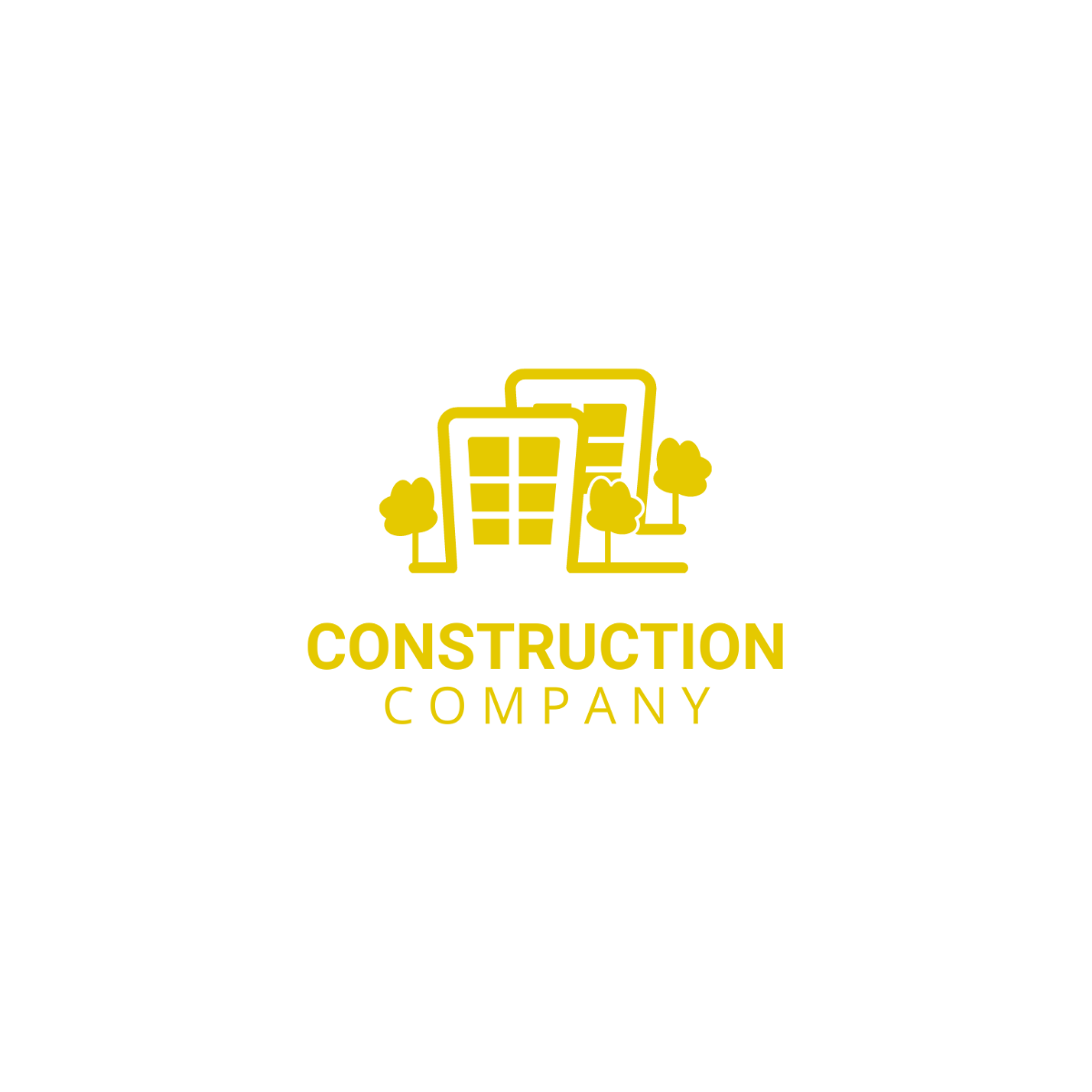 Construction Cartoon Logo Template