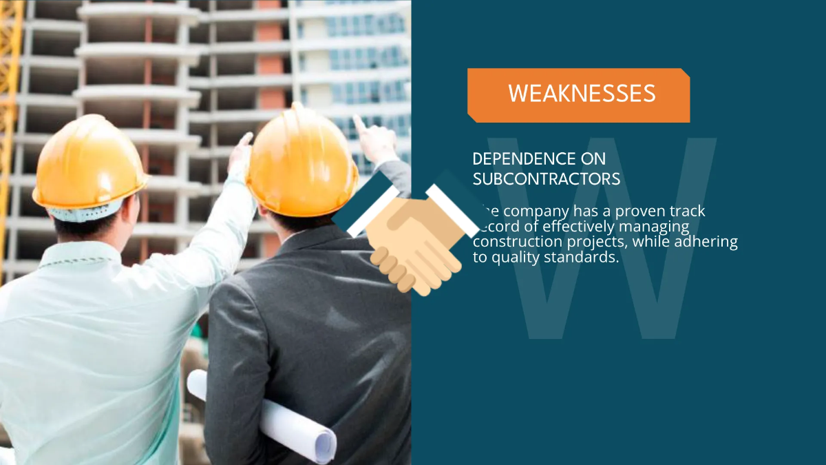 Free Building Construction Swot Analysis For Construction Project Template to Edit Online