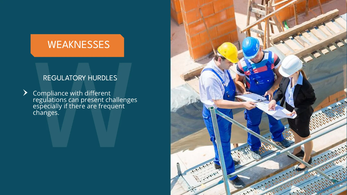 Free Building Construction Swot Analysis For Construction Project Template to Edit Online