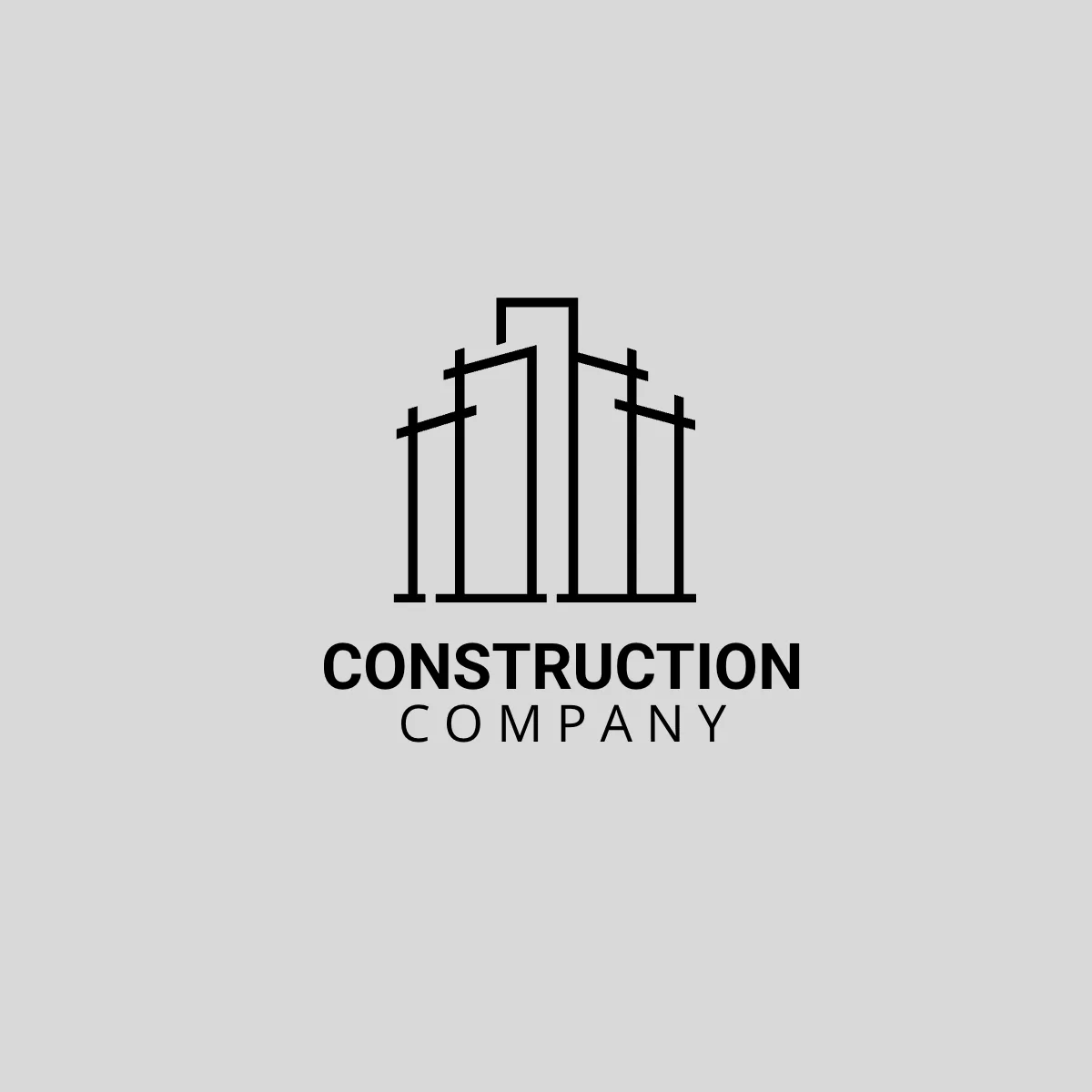 Free Business Construction Logo Template to Edit Online