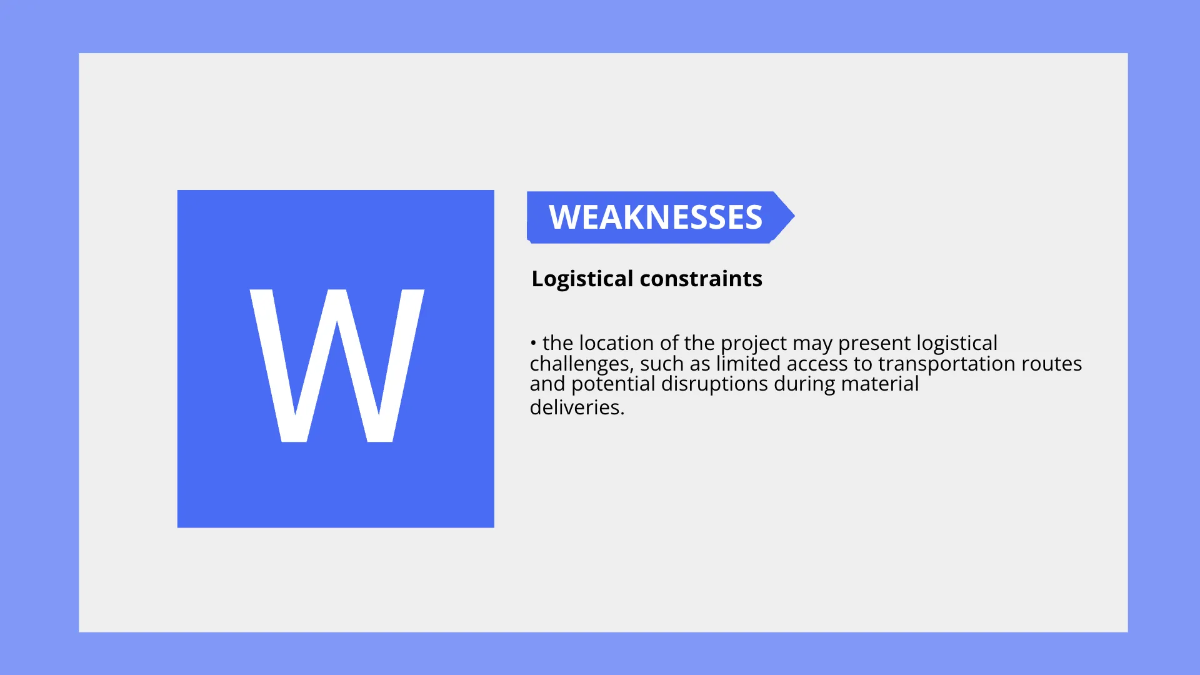 Free SWOT Analysis for Construction Project Template to Edit Online