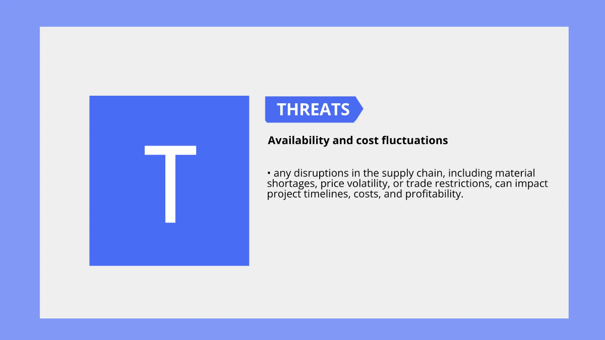 Free SWOT Analysis for Construction Project Template to Edit Online