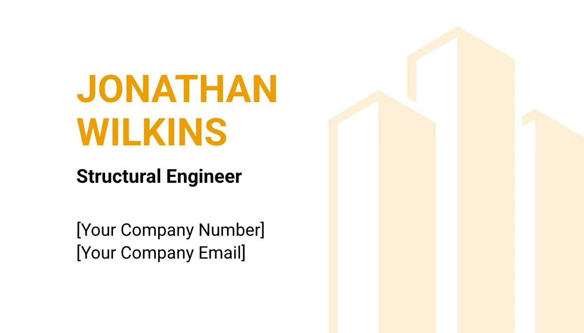 Free Infrastructure Construction Company Business Card Template to Edit Online