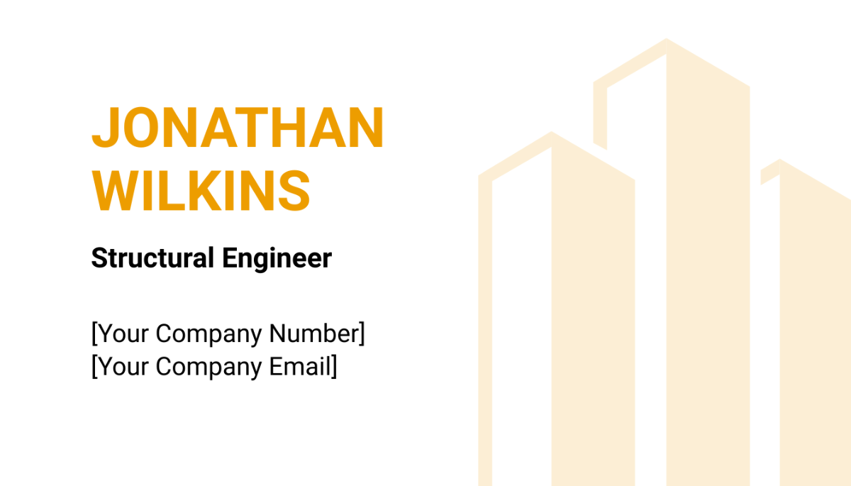 Free Infrastructure Construction Company Business Card Template